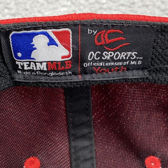 Los Angeles Angels Hat Cap Snap Back Red Patch Youth OC Sports MLB Baseball Boys - Picture 7 of 7